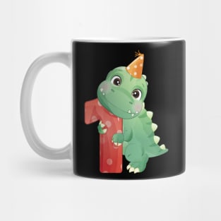 1st Birthday Cute Little Dinosaur Mug